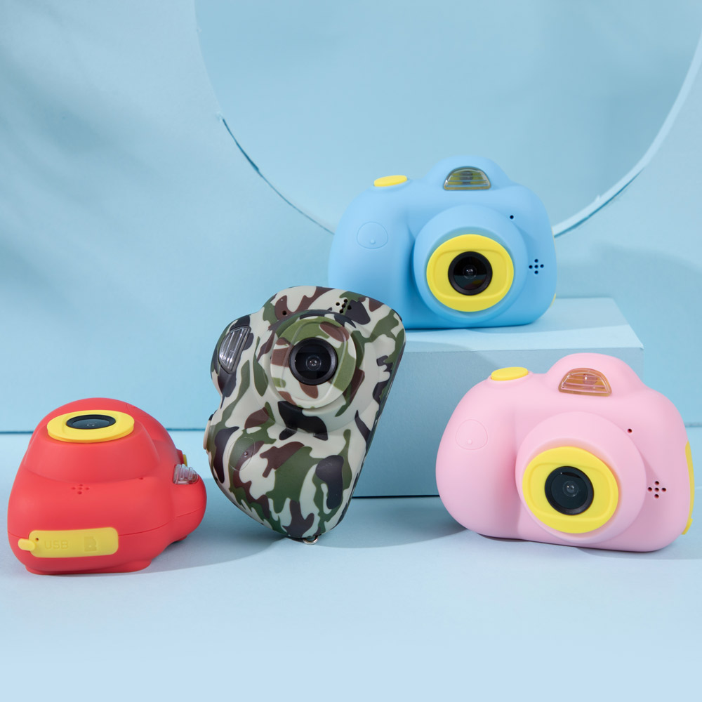 2.0 인치 HD 키즈 카메라 어린이를위한 미니 교육 완구 아기 선물 생일 선물 디지털 카메라 1080P 프로젝션 비디오 카메라